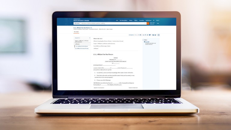 View documents on Westlaw