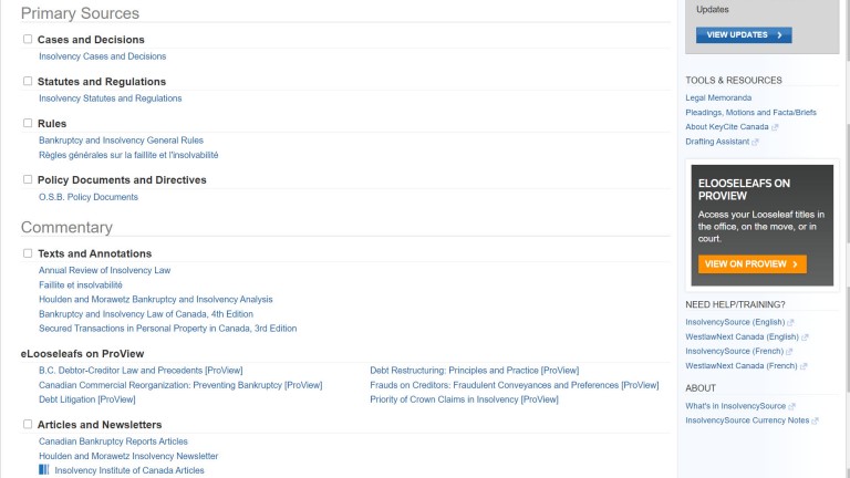 InsolvencySource screenshot