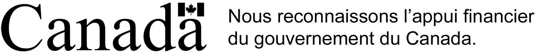 Nous reconnaissons l'appui financier du gouvernement du Canada