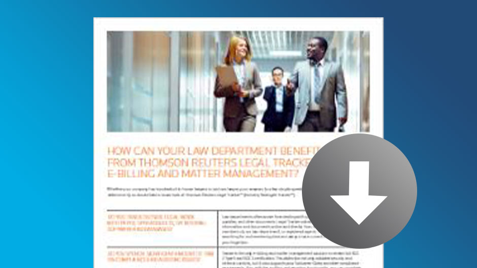 Legal Tracker Product Benefits Summary