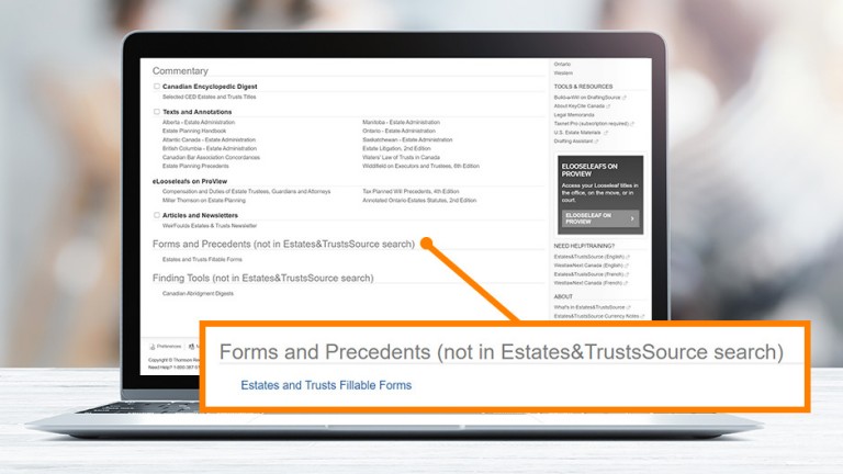 Commentary | Estates&TrustsSource | WestlawnextCanada