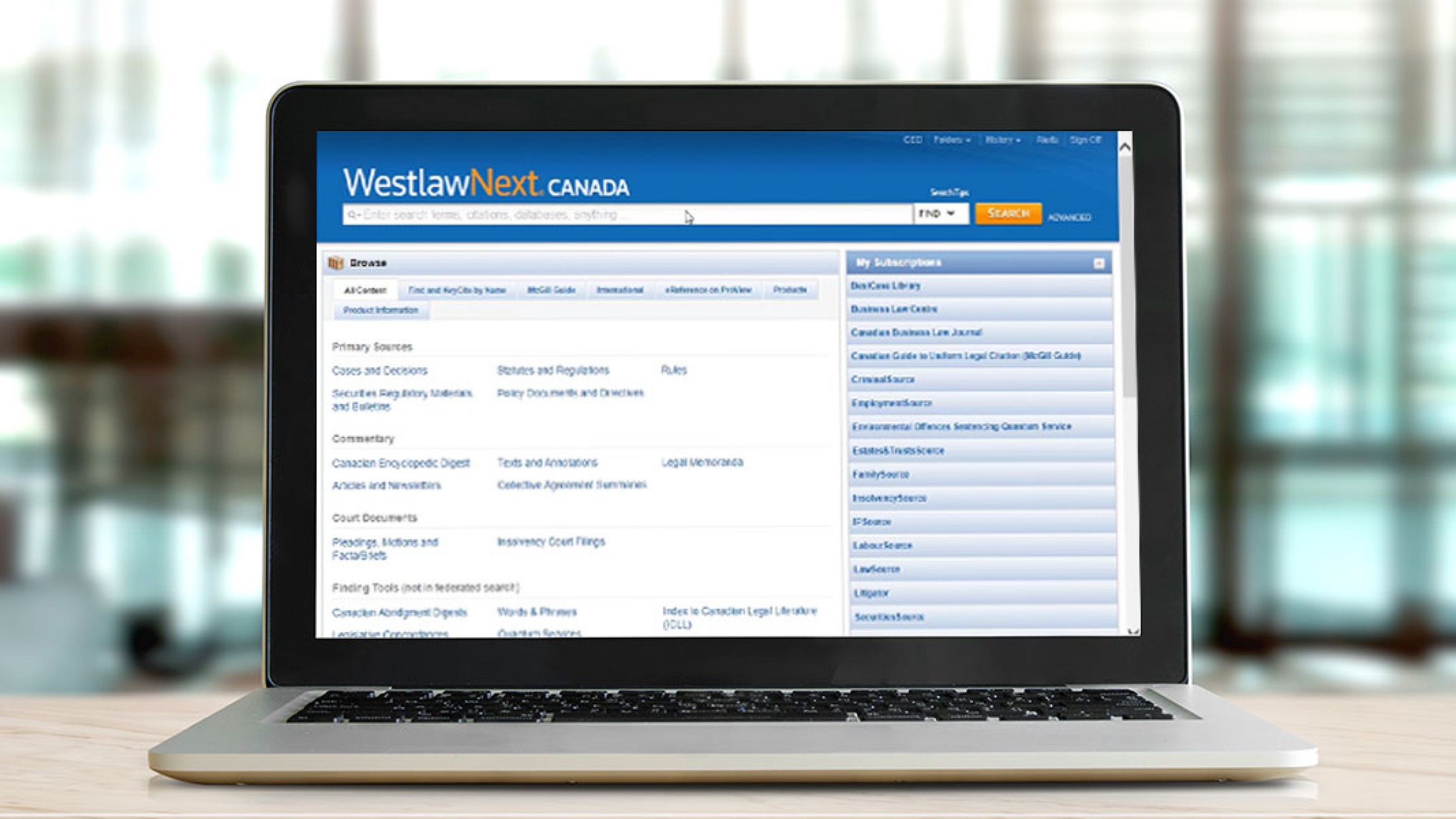 Westlaw Canada Canada Thomson Reuters