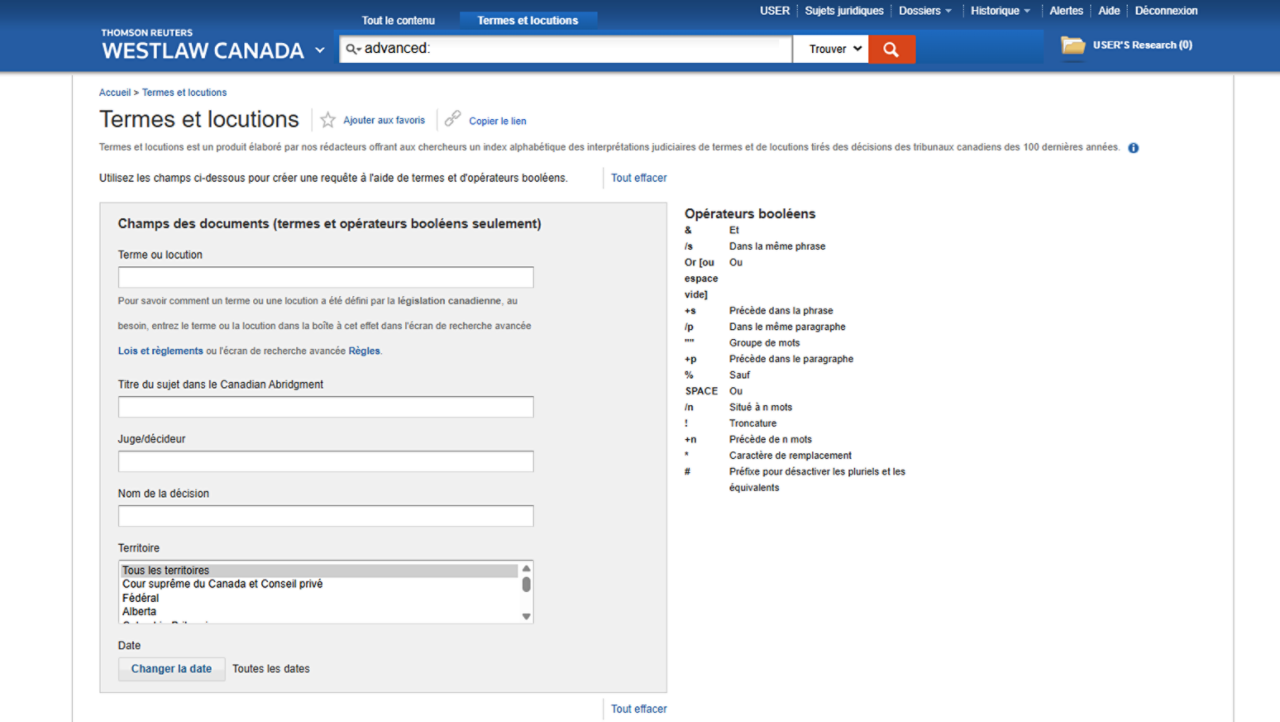 A product screenshot that shows the Words & Phrases search box, with options to enter Abridgment Subject Title, Judge/Decider, Case Name, Jurisdiction, and Date.  