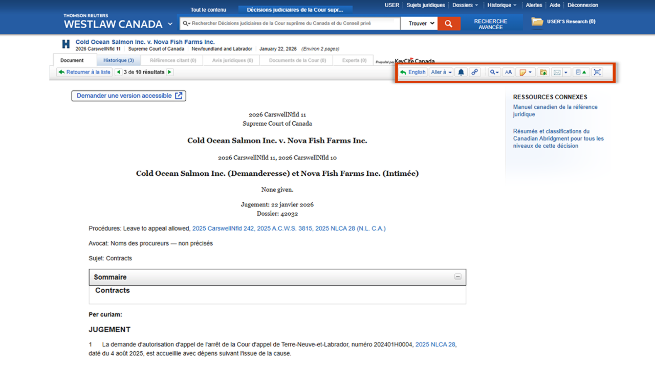 A product screenshot showing the buttons users click to Create a KeyCite Alert Entry, Copy a Link, Add a Note, Save to a Folder, and Email, Print, or Download.  